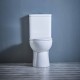 860x380x860mm Ceramic White Rimless Back To Wall Toilets Suite Two Piece Toilets 