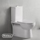 860x380x860mm Ceramic White Rimless Back To Wall Toilets Suite Two Piece Toilets 
