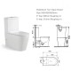 690x360x820mm Ceramic White Box Back To Wall Toilets Suite Two Piece Toilets with P/S trap