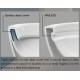 860x380x860mm Ceramic White Rimless Back To Wall Toilets Suite Two Piece Toilets 
