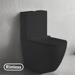 620x345x830mm Ceramic Black Rimless Back To Wall Toilets Suite Two Piece Toilets  620x345x830mm Ceramic Black Rimless Back To Wall Toilets Suite Two Piece Toilets