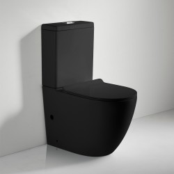 620x345x830mm Ceramic Black Rimless Back To Wall Toilets Suite Two Piece Toilets  620x345x830mm Ceramic Black Rimless Back To Wall Toilets Suite Two Piece Toilets