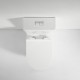 690x370x830mm Ceramic White Box Rimless Back To Wall Toilets Suite Two Piece Toilets 