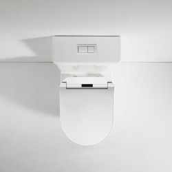 Electric Intelligent Self Hygiene Instant Heating Toilet Cover Seat with Back To Wall Toilets Suite Two Piece Toilets