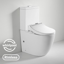 Electric Intelligent Self Hygiene Instant Heating Toilet Cover Seat with Rimless Back To Wall Toilets Suite Two Piece Toilets Electric Intelligent Self Hygiene Instant Heating Toilet Cover Seat with Rimless Back To Wall Toilets Suite Two Piece Toilets