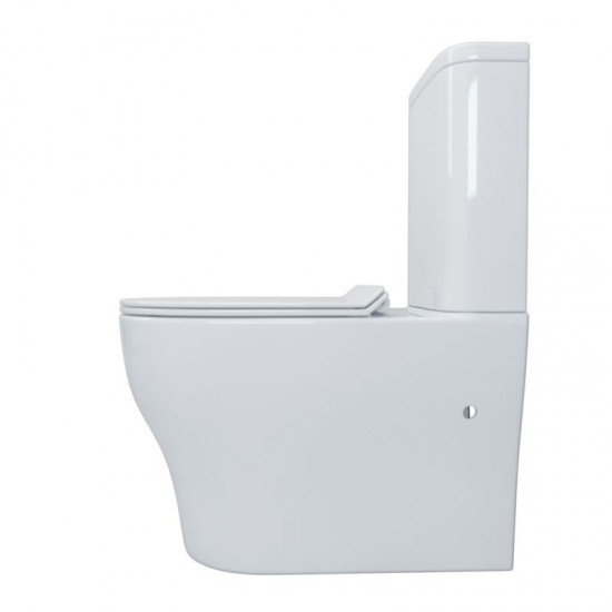 665x360x840mm Whirlpool Silent High End Back To Wall Ceramic Toilet Suite