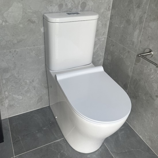665x360x840mm Whirlpool Silent High End Back To Wall Ceramic Toilet Suite