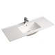 NELSON 1200X460X580MM PLYWOOD WALL HUNG VANITY - GLOSS GREY WITH CERAMIC TOP