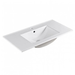900mm Single Bowl Ceramic Vanity Top Only with Overflow 900mm Single Bowl Ceramic Vanity Top Only with Overflow