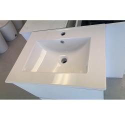 600mm Single Bowl Ceramic Vanity Top Only with Overflow 600mm Single Bowl Ceramic Vanity Top Only with Overflow