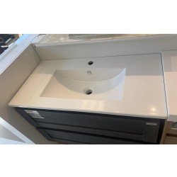 900mm Single Bowl Ceramic Vanity Top Only with Overflow 900mm Single Bowl Ceramic Vanity Top Only with Overflow