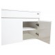1200x460x550mm White Wall Hung Vanity with Ceramic Basin
