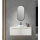 Amos 1210X460X430mm Plywood Matte White Fluted Curve Vanity With Flat Top Amos 1210X460X430mm Plywood Matte White Fluted Curve Vanity With Flat Top