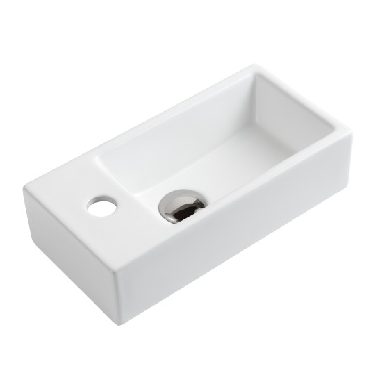 Billy 400x205x870mm Fluted Floorstanding Vanity White With Ceramic Basin