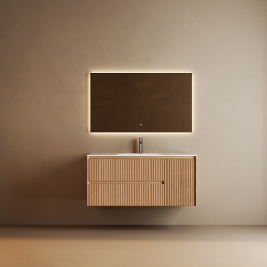 Cavon 1200X470X560mm Plywood Light Oak Wall Hung Vanity Cavon 1200X470X560mm Plywood Light Oak Wall Hung Vanity