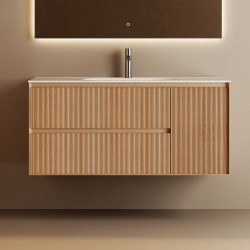 Cavon 1200X470X560mm Plywood Light Oak Wall Hung Vanity
