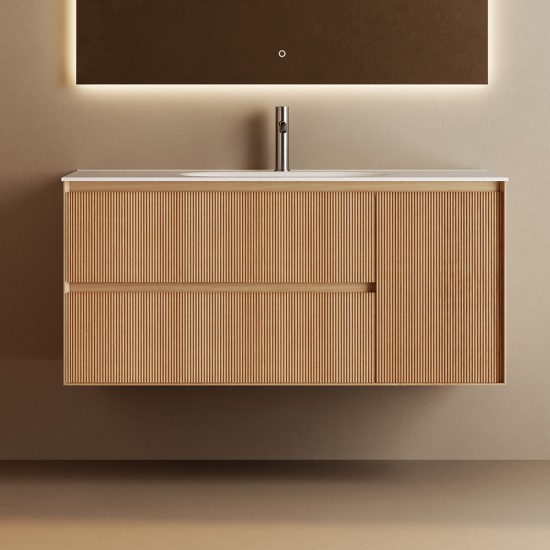 Cavon 1200X470X560mm Plywood Light Oak Wall Hung Vanity Cavon 1200X470X560mm Plywood Light Oak Wall Hung Vanity