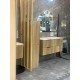 Felix 1200X465X565mm Plywood Light Oak Fluted Vanity With Flat Top Single Bowl