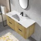 Felix 1200X465X565mm Plywood Light Oak Fluted Vanity With Flat Top Double Bowl Felix 1200X465X565mm Plywood Light Oak Fluted Vanity With Flat Top Double Bowl