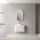 Luma 750X455X450mm Plywood Matte White Fluted Curve Vanity With Flat Top Luma 750X455X450mm Plywood Matte White Fluted Curve Vanity With Flat Top
