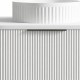 Luma 750X455X450mm Plywood Matte White Fluted Curve Vanity With Flat Top Luma 750X455X450mm Plywood Matte White Fluted Curve Vanity With Flat Top