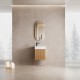 Mino 400X200X620MM PLYWOOD WALL HUNG VANITY - LIGHT OAK WITH TOP