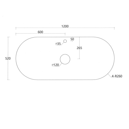 Mora 1200X520X450mm Plywood Light Oak Fluted Racetrack-Shaped Vanity With Flat Top Mora 1200X520X450mm Plywood Light Oak Fluted Racetrack-Shaped Vanity With Flat Top