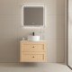 Vero 750X460X560mm Plywood Light Oak Wall Hung Vanity With Flat Top Vero 750X460X560mm Plywood Light Oak Wall Hung Vanity With Flat Top