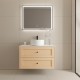 Vero 900x460x560mm Plywood Light Oak Wall Hung Vanity With Flat Top Vero 900x460x560mm Plywood Light Oak Wall Hung Vanity With Flat Top