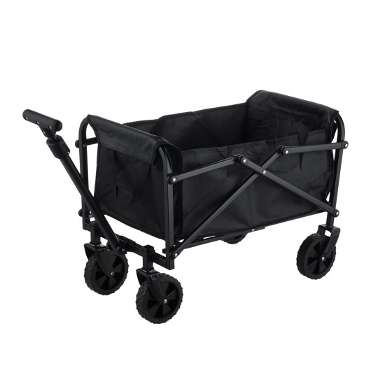 45L Heavy-Duty Foldable Wagon Cart with Sand Wheels & Adjustable Handle Portable Collapsible Trolley for Camping, Beach Garden & Shopping 45L Heavy-Duty Foldable Wagon Cart with Sand Wheels & Adjustable Handle Portable Collapsible Trolley for Camping, Beach Garden & Shopping