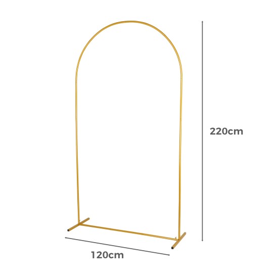 220x120 cm Gold Metal Arch Backdrop Stand Wedding & Event Arch 220x120 cm Gold Metal Arch Backdrop Stand Wedding & Event Arch