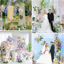 3PCs Wedding Metal Arch Backdrop Stand For Wedding Baby Shower Birthday Anniversary Graduation Garden Balloon Arch Decoration White 3PCs Wedding Metal Arch Backdrop Stand For Wedding Baby Shower Birthday Anniversary Graduation Garden Balloon Arch Decoration White