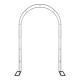 Sturdy Black Metal Garden Arch - 1PC Outdoor Climbing Plant Trellis, Ideal for Roses, Vines, Weddings & Events Sturdy Black Metal Garden Arch - 1PC Outdoor Climbing Plant Trellis, Ideal for Roses, Vines, Weddings & Events