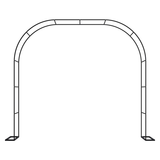 Sturdy Black Metal Garden Arch - 1PC Outdoor Climbing Plant Trellis, Ideal for Roses, Vines, Weddings & Events Sturdy Black Metal Garden Arch - 1PC Outdoor Climbing Plant Trellis, Ideal for Roses, Vines, Weddings & Events