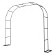 Sturdy Black Metal Garden Arch - 1PC Outdoor Climbing Plant Trellis, Ideal for Roses, Vines, Weddings & Events Sturdy Black Metal Garden Arch - 1PC Outdoor Climbing Plant Trellis, Ideal for Roses, Vines, Weddings & Events