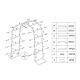 Sturdy White Metal Garden Arch - 1PC Outdoor Climbing Plant Trellis, Ideal for Roses, Vines, Weddings & Events Sturdy White Metal Garden Arch - 1PC Outdoor Climbing Plant Trellis, Ideal for Roses, Vines, Weddings & Events