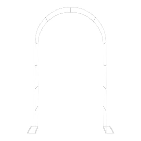 Sturdy White Metal Garden Arch - 1PC Outdoor Climbing Plant Trellis, Ideal for Roses, Vines, Weddings & Events Sturdy White Metal Garden Arch - 1PC Outdoor Climbing Plant Trellis, Ideal for Roses, Vines, Weddings & Events