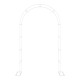 Sturdy White Metal Garden Arch - 1PC Outdoor Climbing Plant Trellis, Ideal for Roses, Vines, Weddings & Events Sturdy White Metal Garden Arch - 1PC Outdoor Climbing Plant Trellis, Ideal for Roses, Vines, Weddings & Events