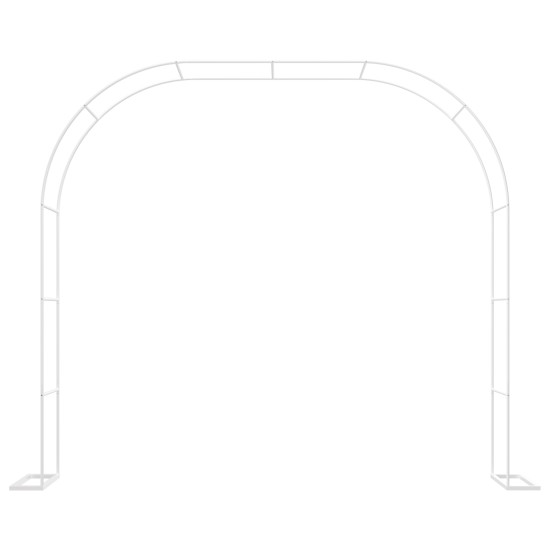 Sturdy White Metal Garden Arch - 1PC Outdoor Climbing Plant Trellis, Ideal for Roses, Vines, Weddings & Events Sturdy White Metal Garden Arch - 1PC Outdoor Climbing Plant Trellis, Ideal for Roses, Vines, Weddings & Events