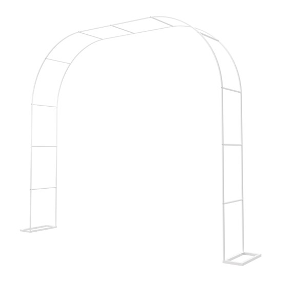 Sturdy White Metal Garden Arch - 1PC Outdoor Climbing Plant Trellis, Ideal for Roses, Vines, Weddings & Events Sturdy White Metal Garden Arch - 1PC Outdoor Climbing Plant Trellis, Ideal for Roses, Vines, Weddings & Events