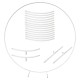 200CM White Round Balloon Backdrop Party Arch Stand Metal Circle Heavy Duty Wedding Arch Frame for Ceremony Birthday Party Anniversary Bridal Graduation Decoration 200CM White Round Balloon Backdrop Party Arch Stand Metal Circle Heavy Duty Wedding Arch Frame for Ceremony Birthday Party Anniversary Bridal Graduation Decoration
