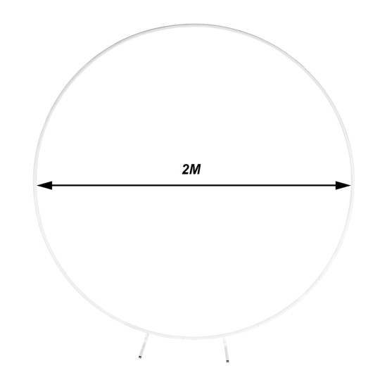 200CM White Round Balloon Backdrop Party Arch Stand Metal Circle Heavy Duty Wedding Arch Frame for Ceremony Birthday Party Anniversary Bridal Graduation Decoration 200CM White Round Balloon Backdrop Party Arch Stand Metal Circle Heavy Duty Wedding Arch Frame for Ceremony Birthday Party Anniversary Bridal Graduation Decoration