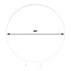 200CM White Round Balloon Backdrop Party Arch Stand Metal Circle Heavy Duty Wedding Arch Frame for Ceremony Birthday Party Anniversary Bridal Graduation Decoration 200CM White Round Balloon Backdrop Party Arch Stand Metal Circle Heavy Duty Wedding Arch Frame for Ceremony Birthday Party Anniversary Bridal Graduation Decoration