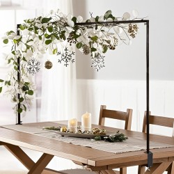 Metal Table Balloon Arch Kit, Adjustable Hight And Length Table Stand, For Birthday Party Wedding & Graduation Decorations, Christmas Decort Baby Shower Party Supplies Table Arch Black Metal Table Balloon Arch Kit, Adjustable Hight And Length Table Stand, For Birthday Party Wedding & Graduation Decorations, Christmas Decort Baby Shower Party Supplies Table Arch Black