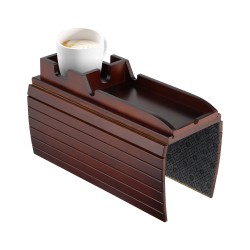 Non-slip Foldable Sofa Armrest Clip On Tray Sliding Detachable Cup Holder Couch Shelf Side Table Remote Control Phone Snacks Drinks Organizer Rack Mahogany Brown Non-slip Foldable Sofa Armrest Clip On Tray Sliding Detachable Cup Holder Couch Shelf Side Table Remote Control Phone Snacks Drinks Organizer Rack Mahogany Brown