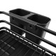 Kitchen Black Dish Drying Drainer Storage Rack Wire Basket 1 Tier Holder Organiser