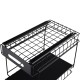 2-Tier Under-Sink Pull-Out Organizer, No-Drill Installation Sliding Bathroom/Kitchen Cabinet Storage Basket Black 2-Tier Under-Sink Pull-Out Organizer, No-Drill Installation Sliding Bathroom/Kitchen Cabinet Storage Basket Black