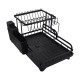 2-Tier Foldable Kitchen Organiser Dish & Bowl Drying Rack