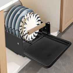 Pull Out Kitchen Cabinet Storage Shelf Rack Drawer Sliding Organizer Black Pull Out Kitchen Cabinet Storage Shelf Rack Drawer Sliding Organizer Black