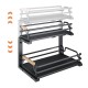 2 Tier Slide Out Under Sink Organizers And Storage, Height Adjustable Wooden Handle Pull Out Cabinet Organizer Drawers Black 2 Tier Slide Out Under Sink Organizers And Storage, Height Adjustable Wooden Handle Pull Out Cabinet Organizer Drawers Black